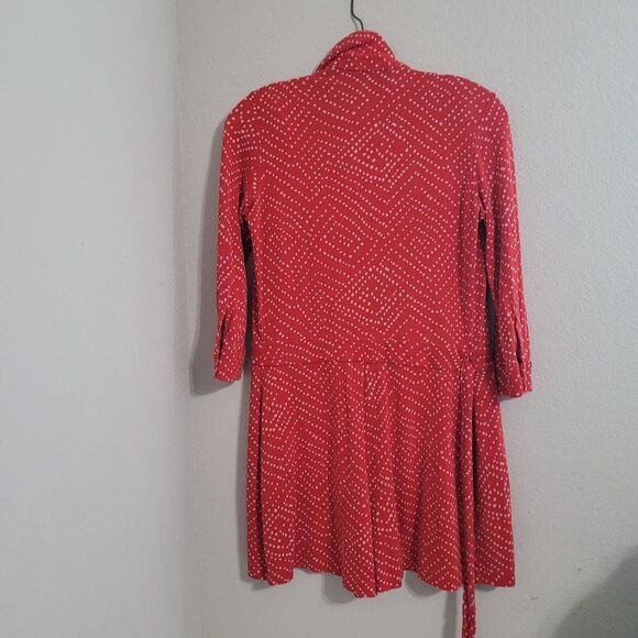 Diane Von Furstenberg XS,S Romper Celeste Silk polka dot stretch waist belt - Picture 5 of 12